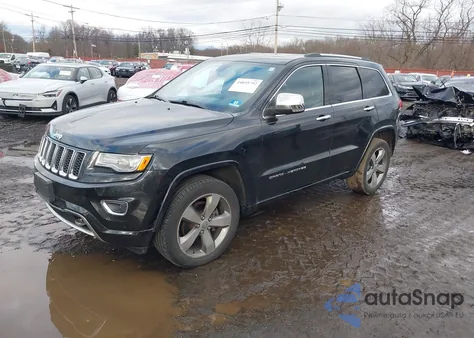 2015 Jeep Grand Cherokee Overland z USA, uszkodzony, nr VIN 1C4RJFCG1FC890192